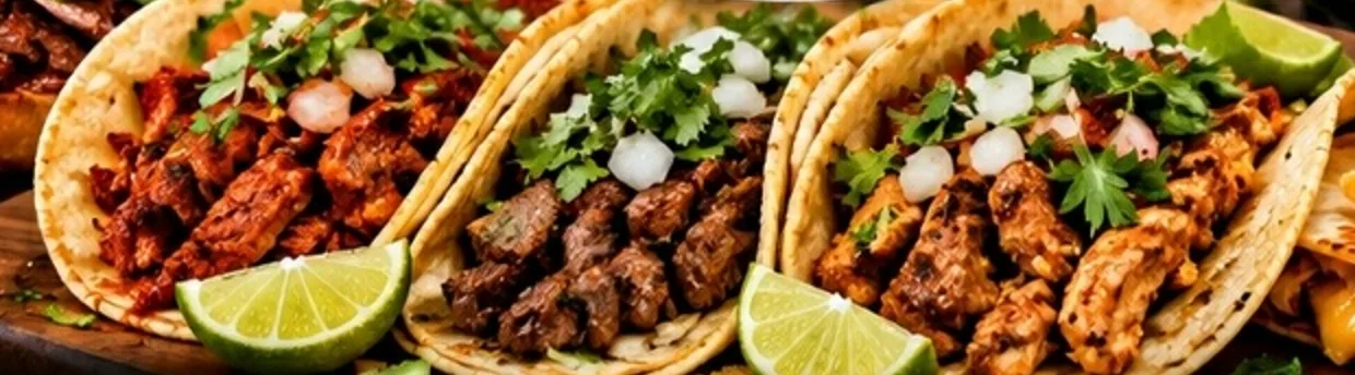 Street tacos with onion, cilantro and lime from Taco Mix in Lehigh Acres